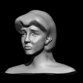 Модель девушки в Zbrush