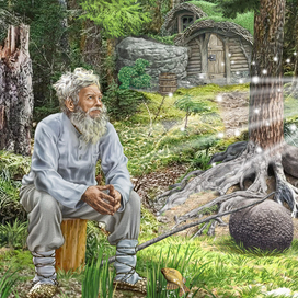 Иллюстрация Золотая рыбка