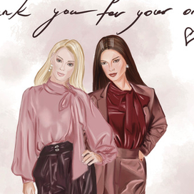 Иллюстрация для магазина женской одежды 