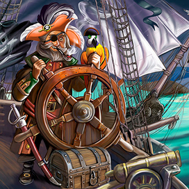 pirate on shipboard-  пират на корабле