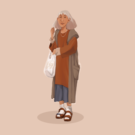 Lady Grandma goes shopping 👞