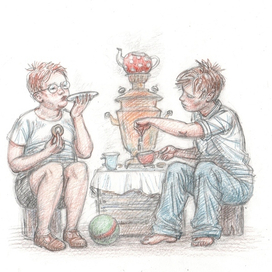 иллюстрация. Юрий Третьяков "Толстый мальчишка Глеб" ("Речь"2015)