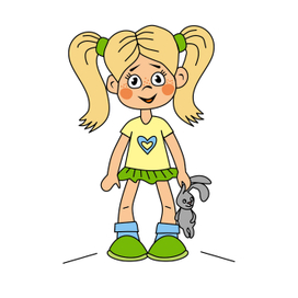 Девочка с игрушкой