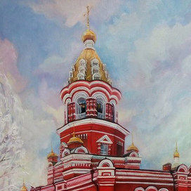 Свято-Воскресенско-Германовский собор (холст-масло, 40Х50. 2016). 