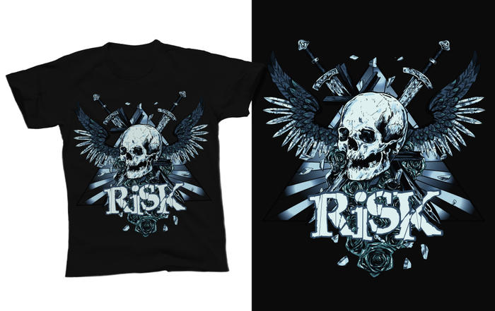 Принт и лого для группы Risk