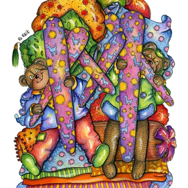 Запутаться в подушках. Сказка "Тоша и Ксюша"