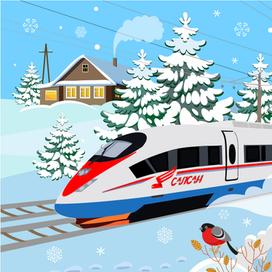 Зимний "Сапсан"