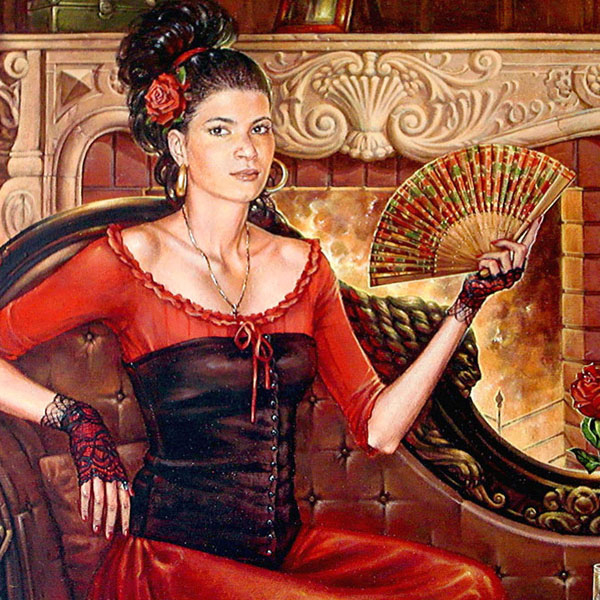 «портрет Маши». 2010.холст,акрил. 80х50 см