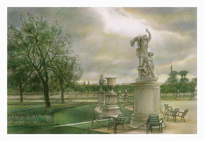 Париж, сад Тюильри