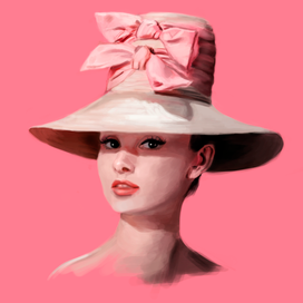 Девушка в розовой шляпе