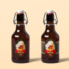 Логотип пива Шериф Бруно