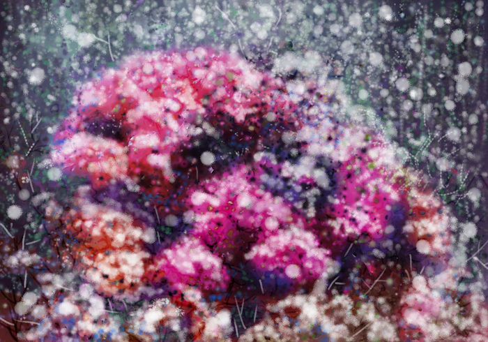 Январь. / история одного букета/