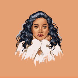 Fashion portrait illustration