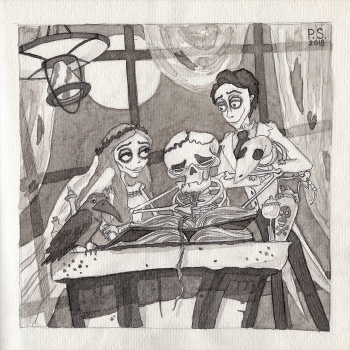 InkTober. Day 6: "Corpse Bride ". (2018y)