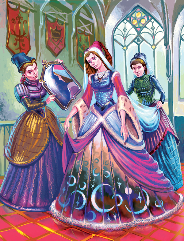 Ослиная шкура...платье цвета луны