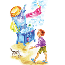 иллюстрация к стиху К. Чуковского "Мойдодыр "