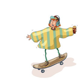 Начинающий скейтер