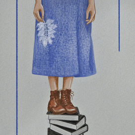 девушка и книги