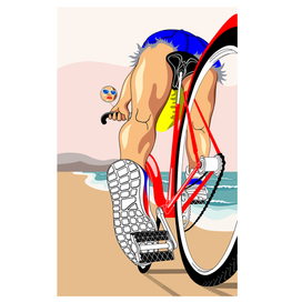 велосипедистка