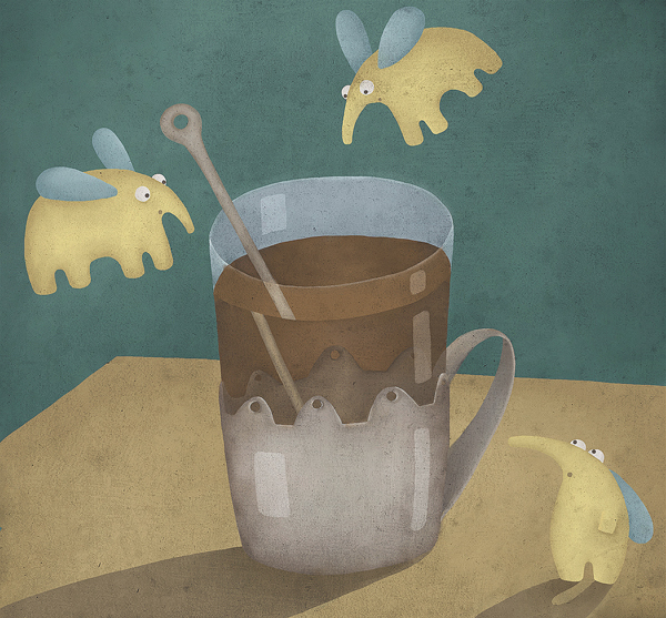 Летучие карликовые слоны обожают крепкий черный чай