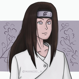 Нэджи Хьюга | фан-арт по аниме