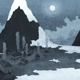 деревня в горах