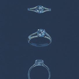 Кольцо с бриллиантами