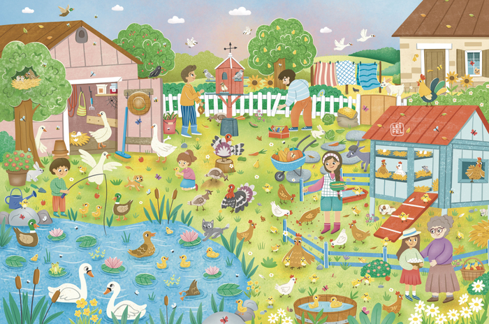 Иллюстрация к виммельбуху "Ферма"