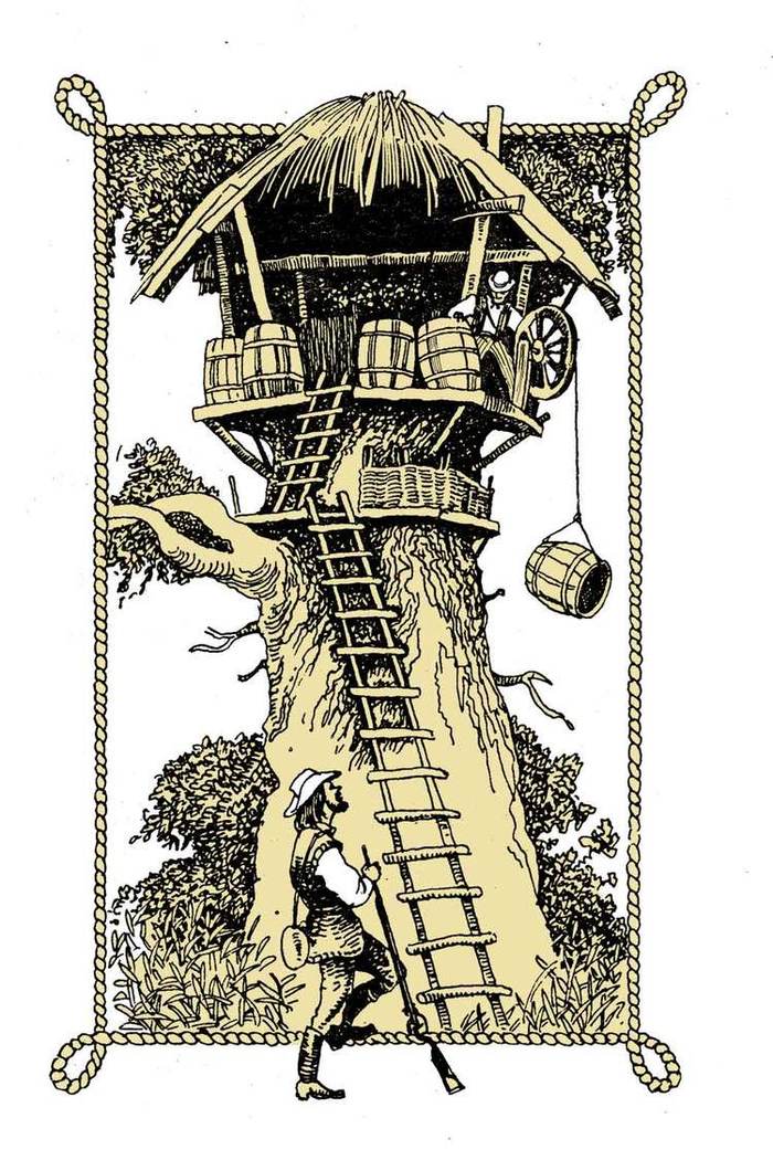 Ж.Верн "Воздушная деревня". Шмуцтитул