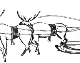 оленья упряжка