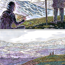 Страница из книги комиксов "Волшебные вещи"