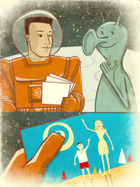 Полет на луну: Слайды