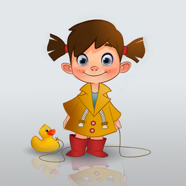 Девочка с уточкой