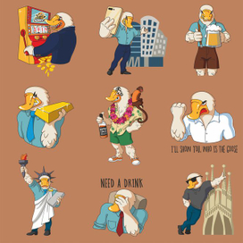 Набор стикеров для Golden Goose.