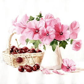 НАТЮРМОРТ С ВИШНЕЙ