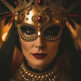 Иллюстрация маски для маскарада