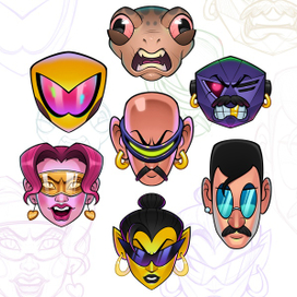 Стикерпак для проекта «Holetron»