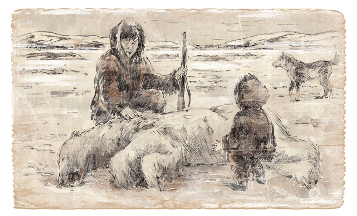 Добыча. Из серии Эскимосы