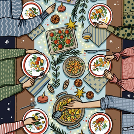 Новогодняя трапеза