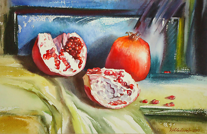 ,,Натюрморт с гранатами,,