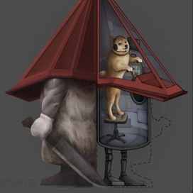 Пирамидоголовый пёс