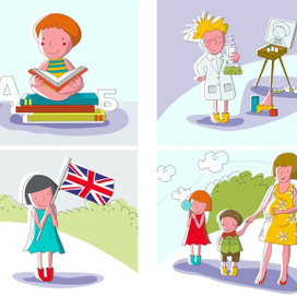 Проект "Дети": иллюстрации для сайта издательства "Сибиллина" 