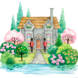 Цветник старухи, умевшей колдовать.