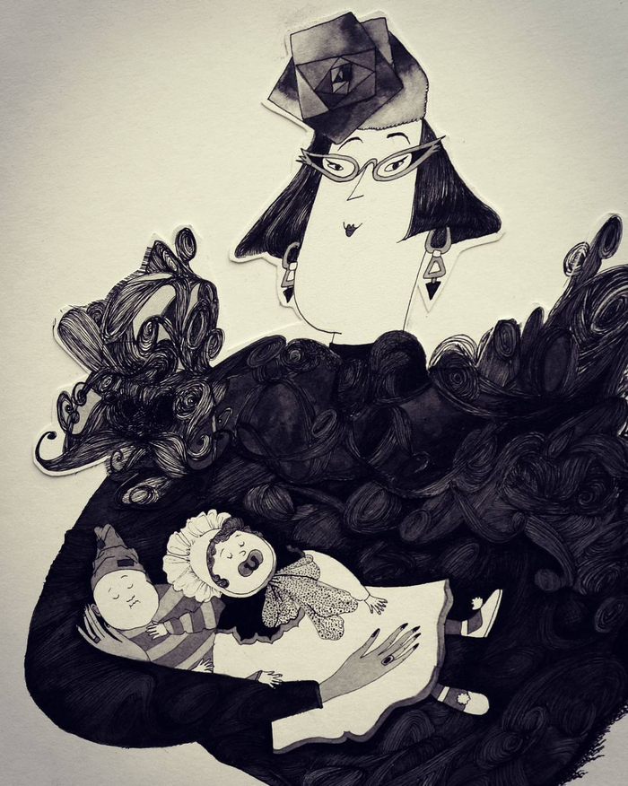 Фрагмент новой иллюстрации к "Мэри Поппинс"