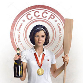 девушка с веслом