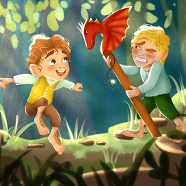 Два хоббита готовят фейерверк