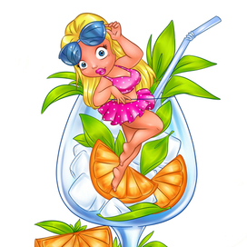 Девушка Коктейль