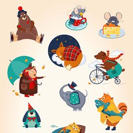 Разные персонажи.