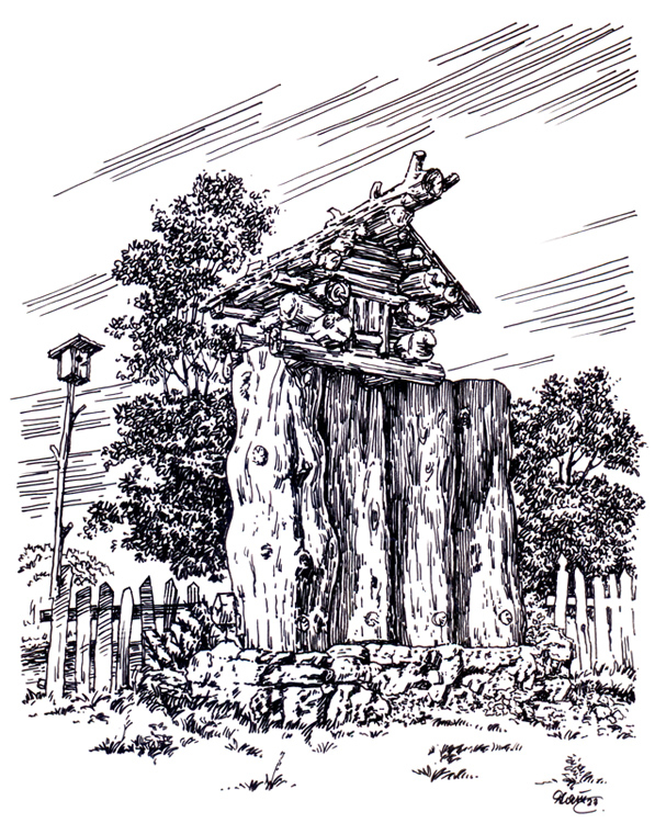 Избушка на пеньке