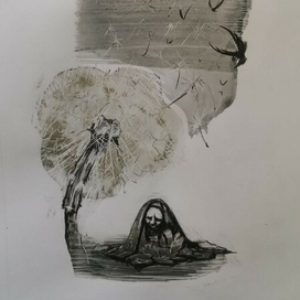 Серия иллюстраций к поэтическому сборнику Андрея Звягина "Полетели"